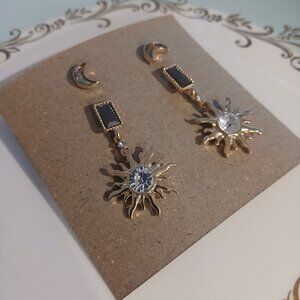 176- Moon and Star Earring Duo